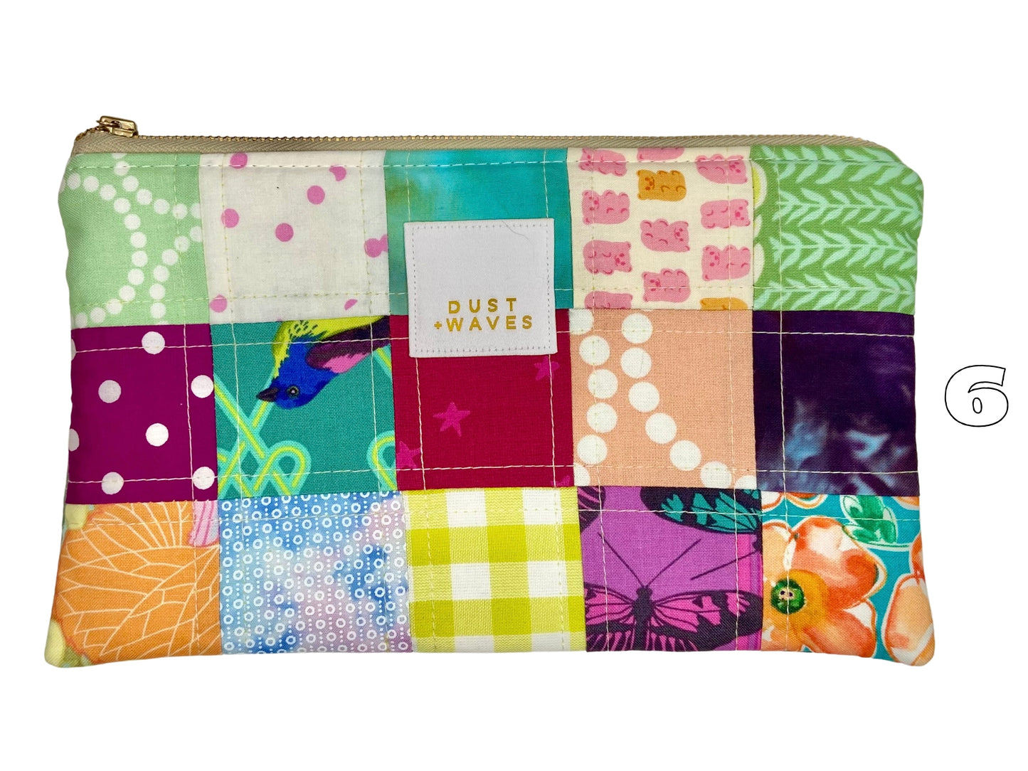 ombre checkerboard zip purses