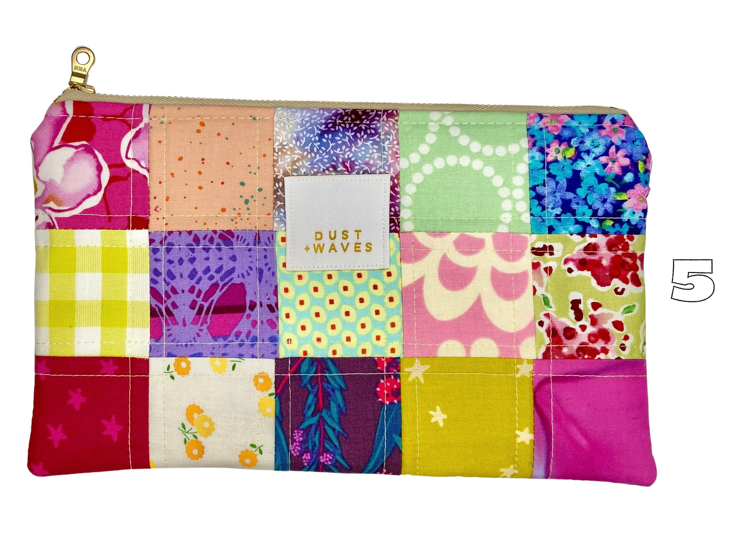 ombre checkerboard zip purses