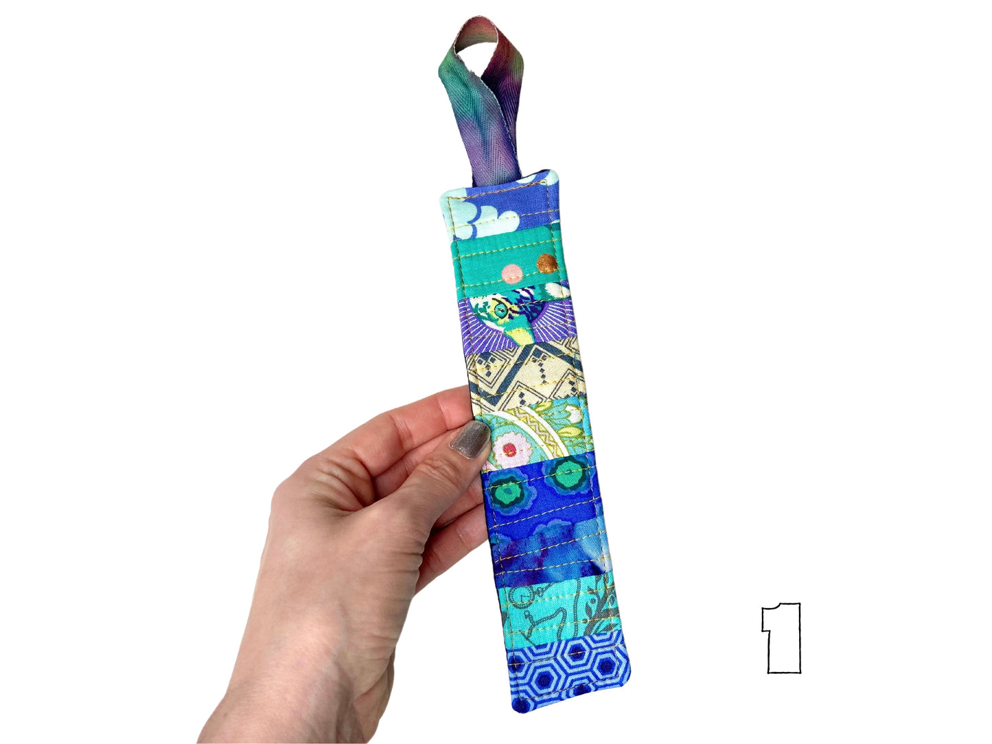 quilted bookmarks