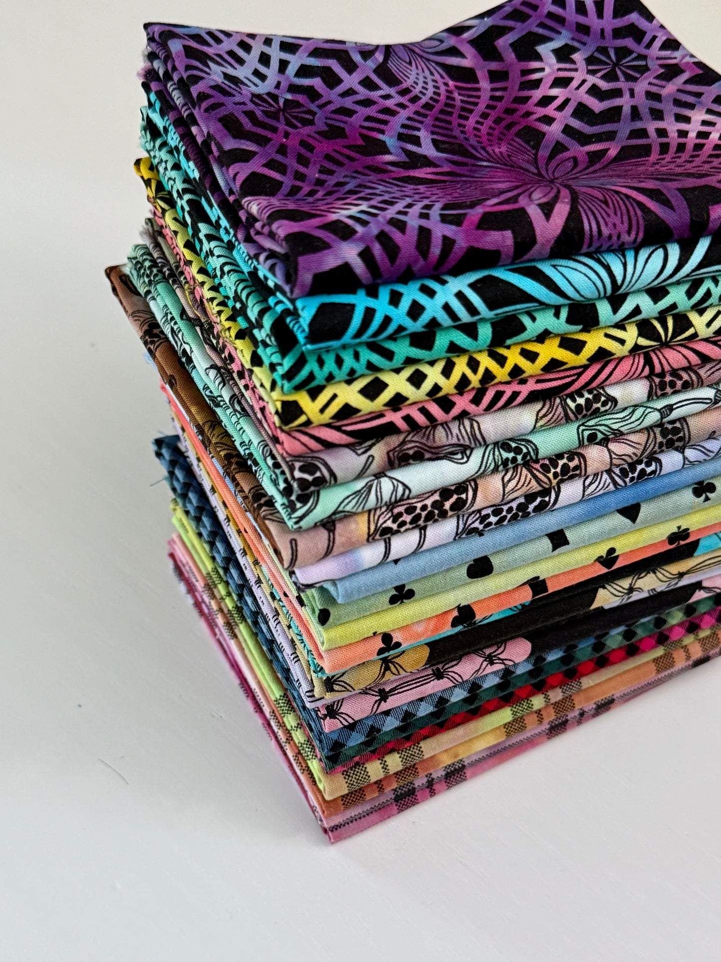 SEED PODS - overdye black print - FUNHOUSE COLLECTION - 4 colors