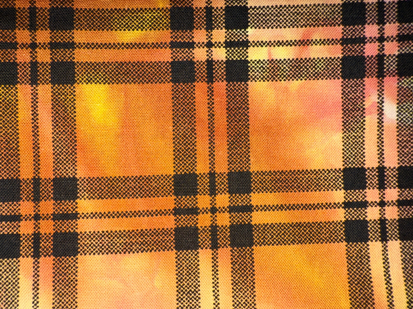 PLAID - overdye black print - FUNHOUSE COLLECTION - 4 colors