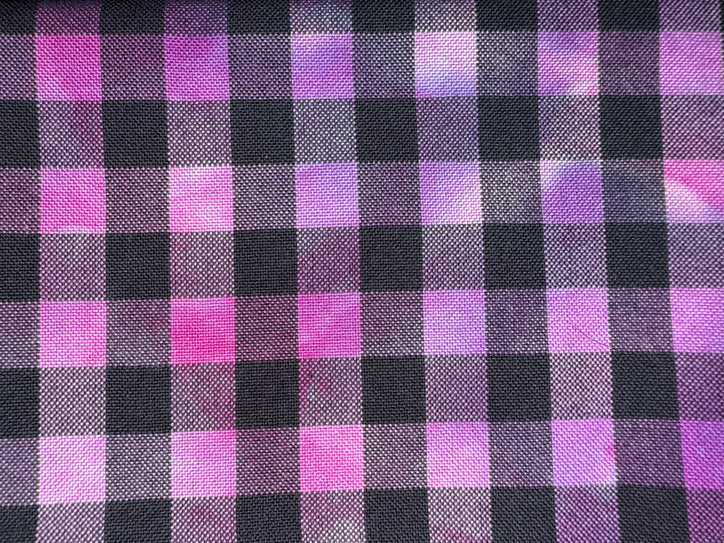 GINGHAM - overdye black print - 8 colors