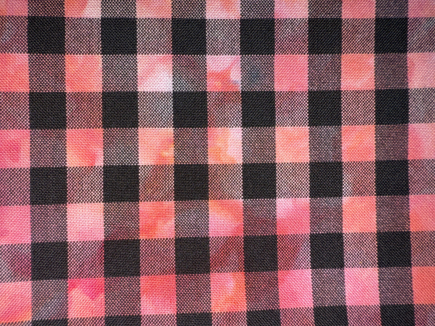 GINGHAM - overdye black print - 8 colors