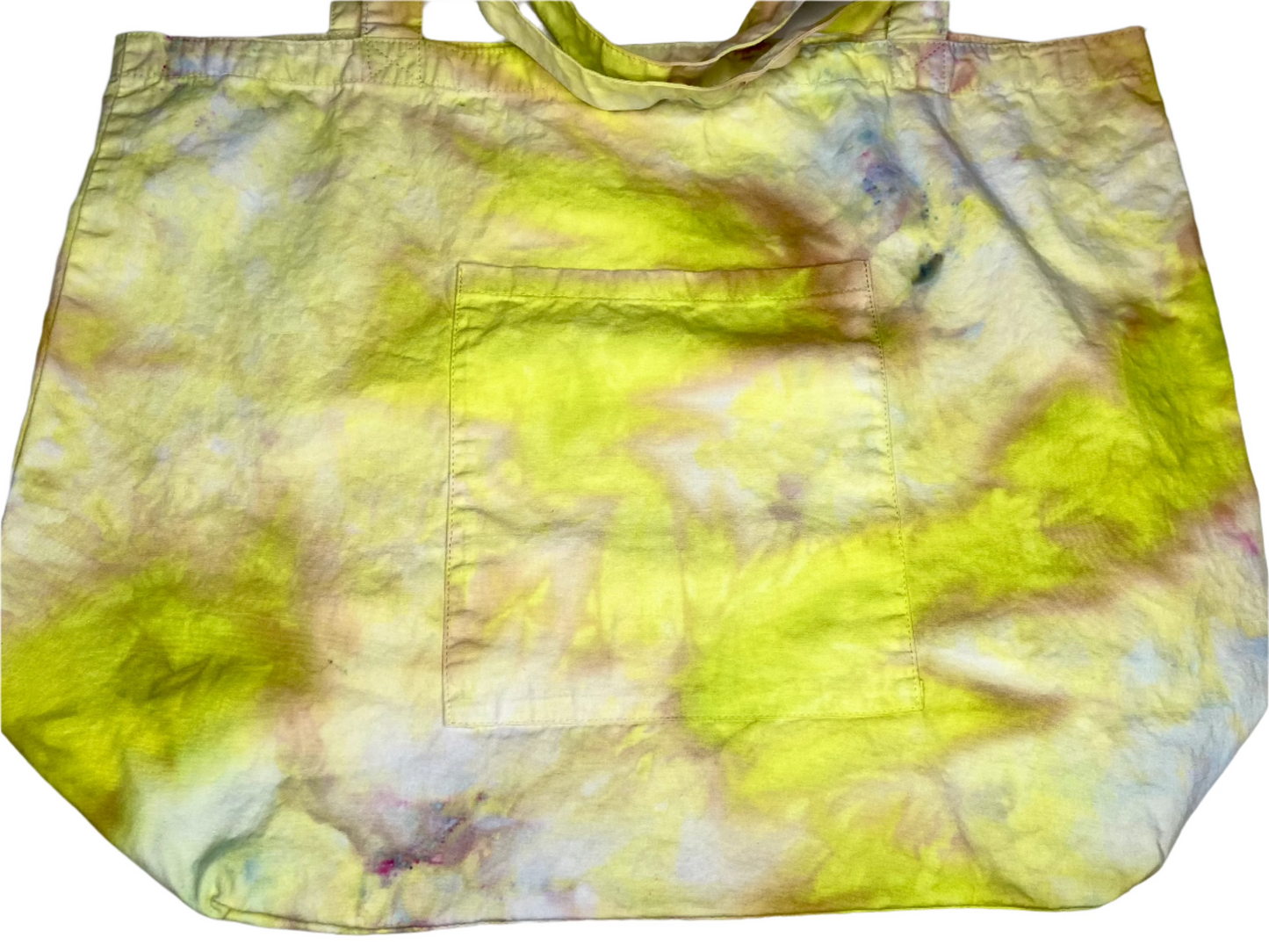 ice dyed cotton tote bags