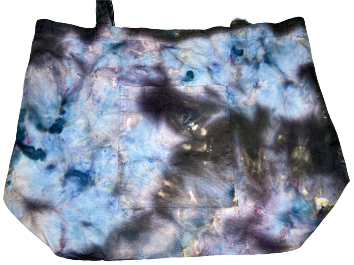 ice dyed cotton tote bags