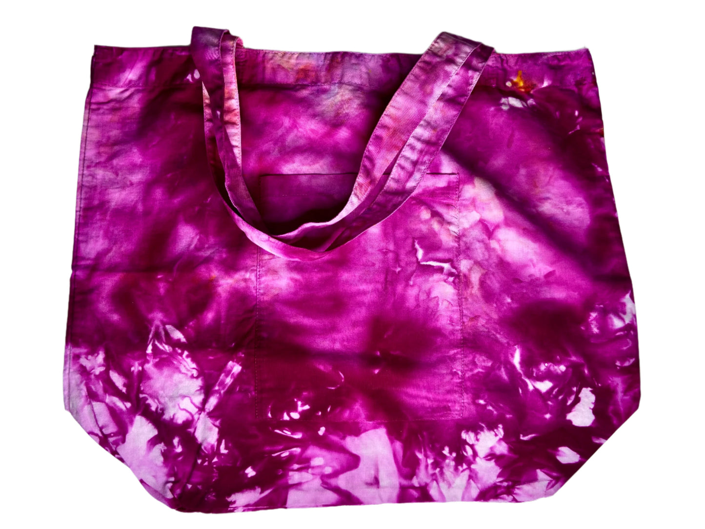 ice dyed cotton tote bags