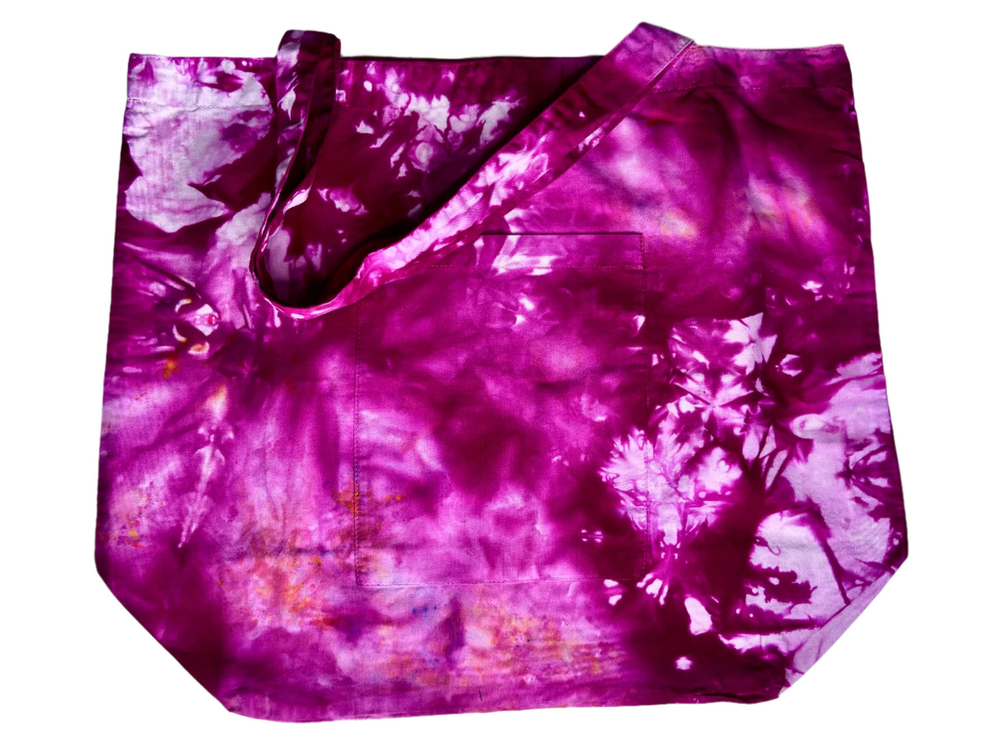 ice dyed cotton tote bags