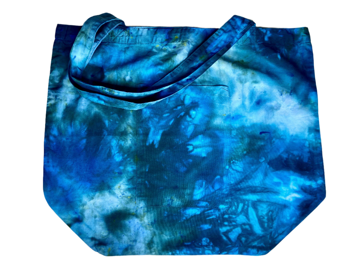 ice dyed cotton tote bags