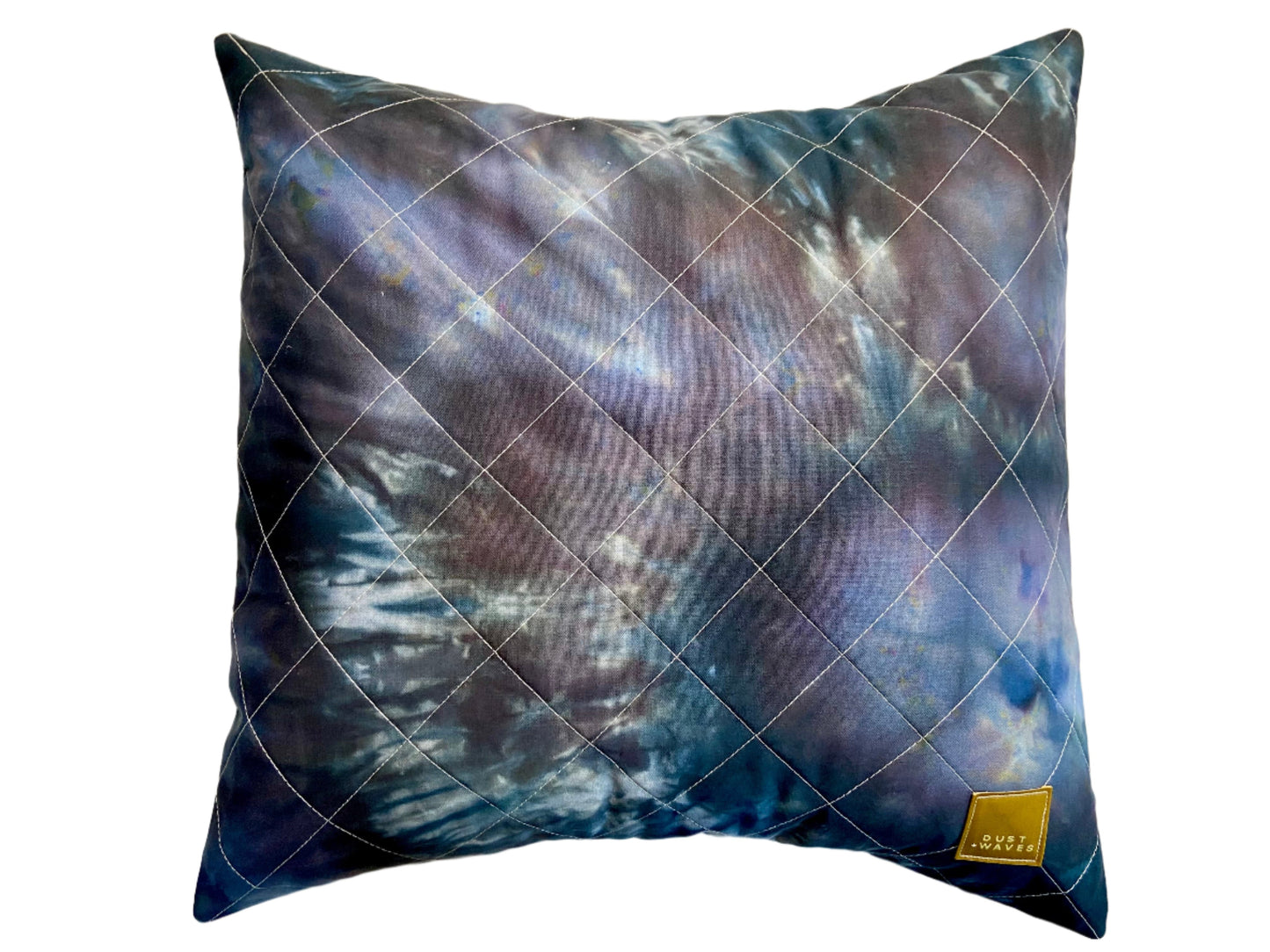 ice dyed quilted pillow covers