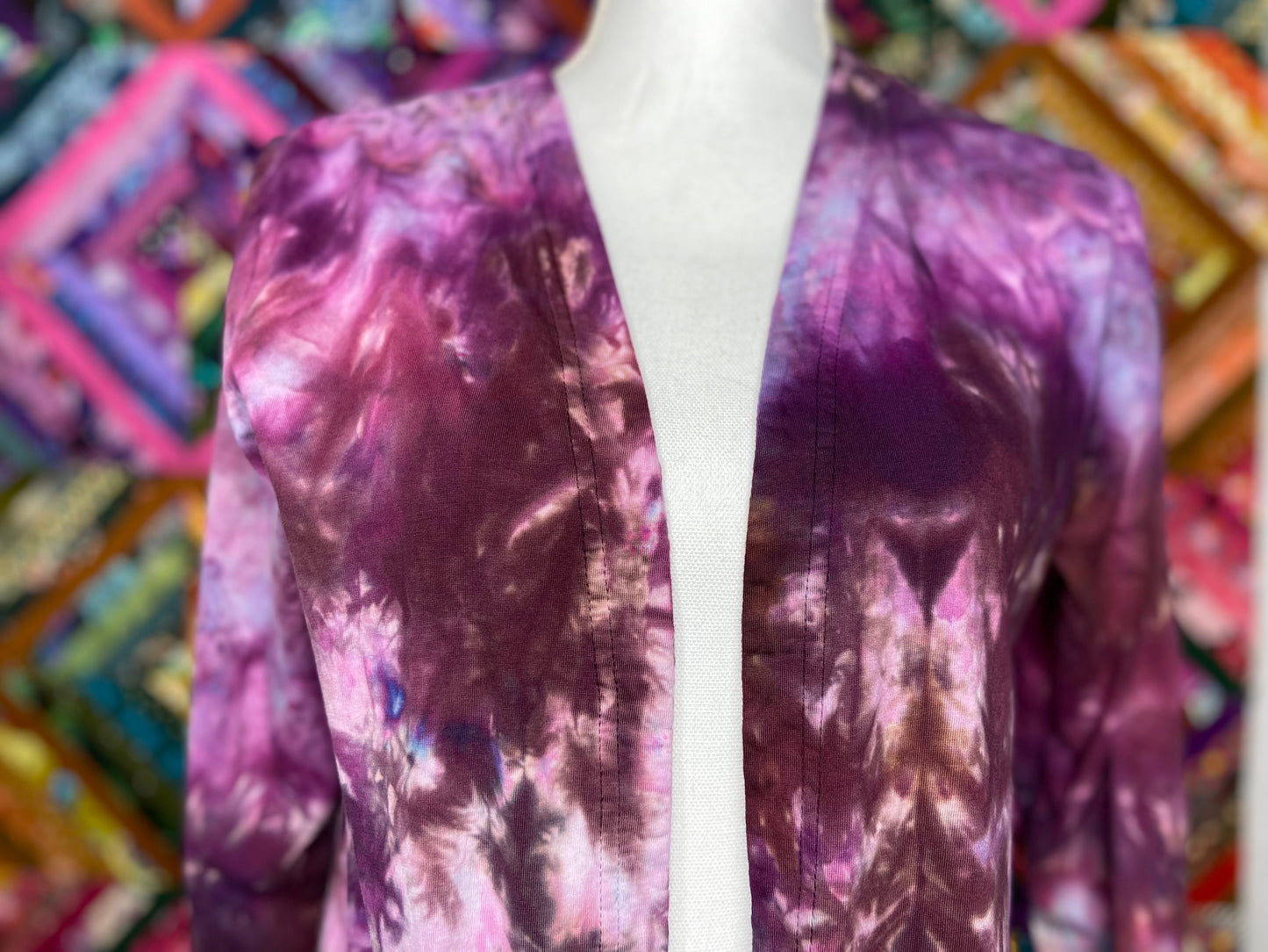 ice dyed jersey cotton duster coats