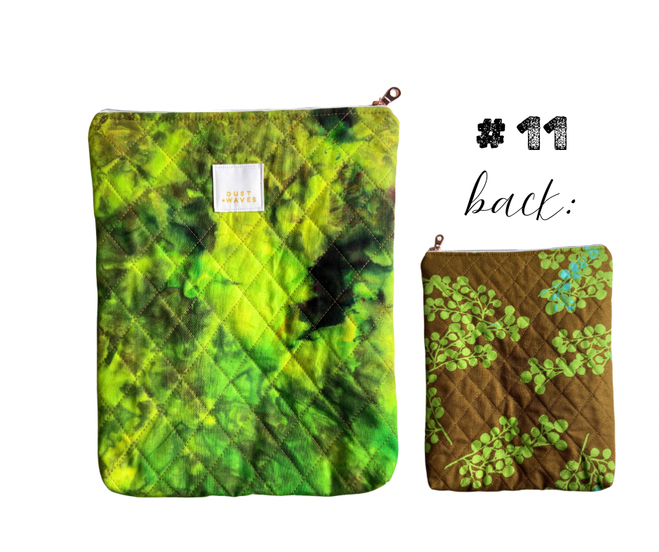 quilted book pouches ALL NEW COLORS!