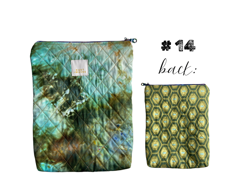 quilted book pouches ALL NEW COLORS!