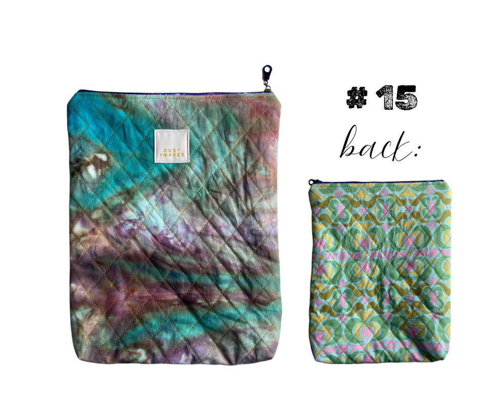 quilted book pouches ALL NEW COLORS!