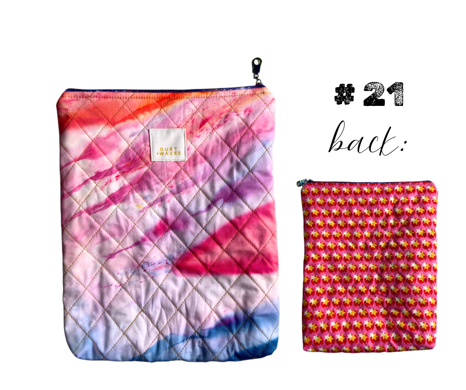 quilted book pouches ALL NEW COLORS!