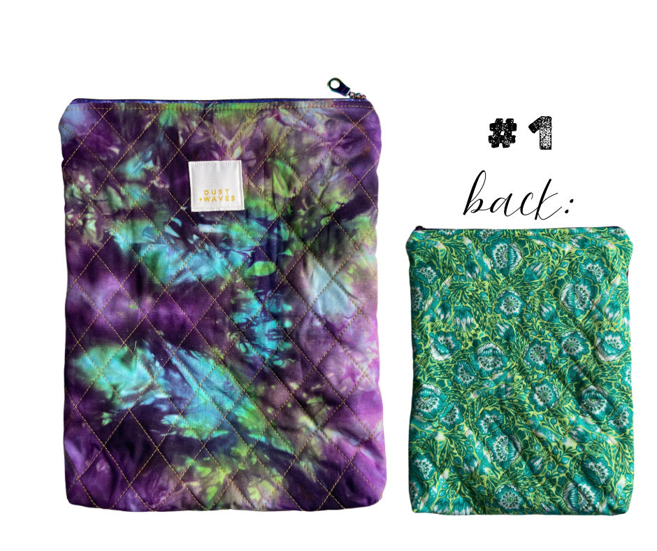 quilted book pouches ALL NEW COLORS!