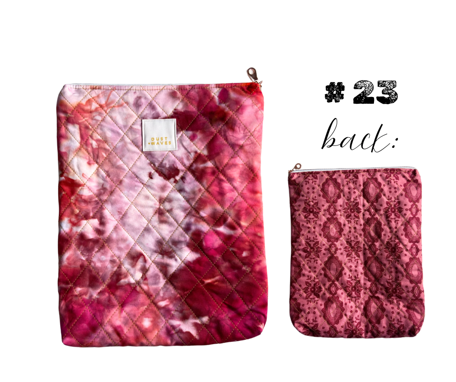 quilted book pouches ALL NEW COLORS!