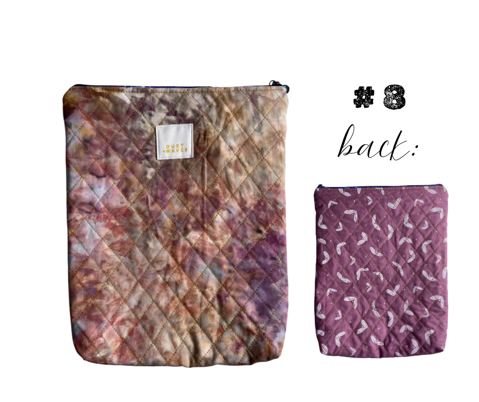 quilted book pouches ALL NEW COLORS!