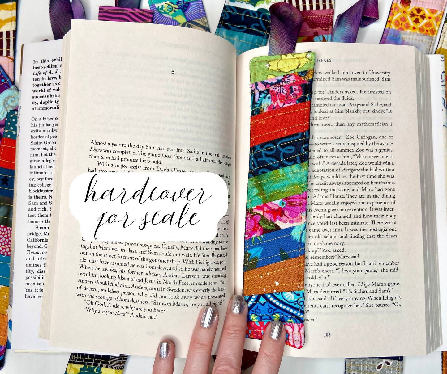 quilted bookmarks