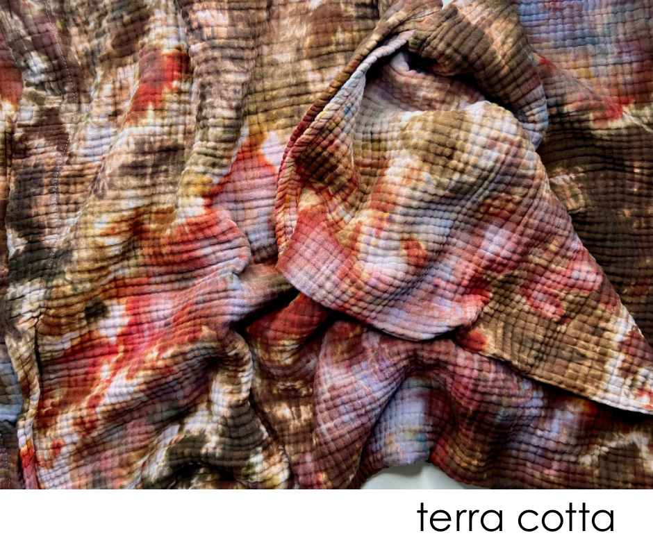 ice dyed cotton gauze throw blankets - RESTOCK NEW COLORS!