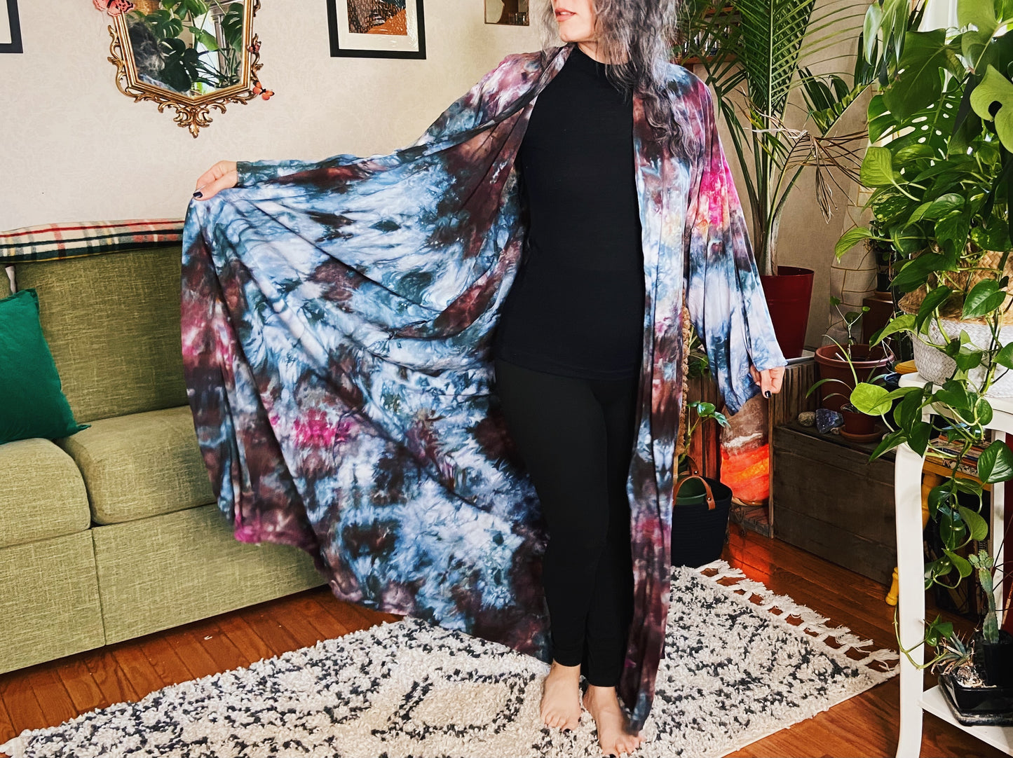 long rayon robes