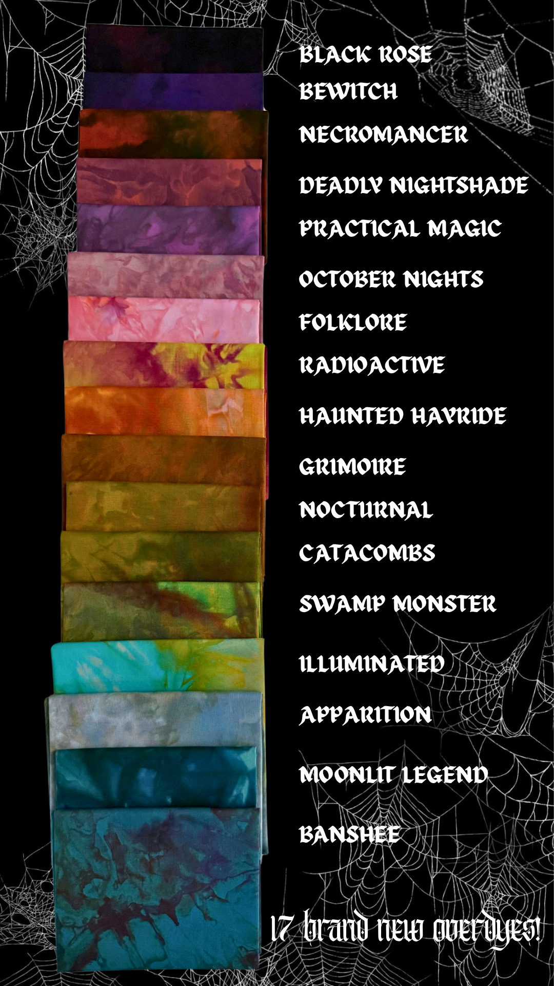 RADIOACTIVE - Halloween overdye on lemon lime cotton base