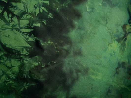 GARDEN PARTY - overdye on green cotton base - garden wedding collection