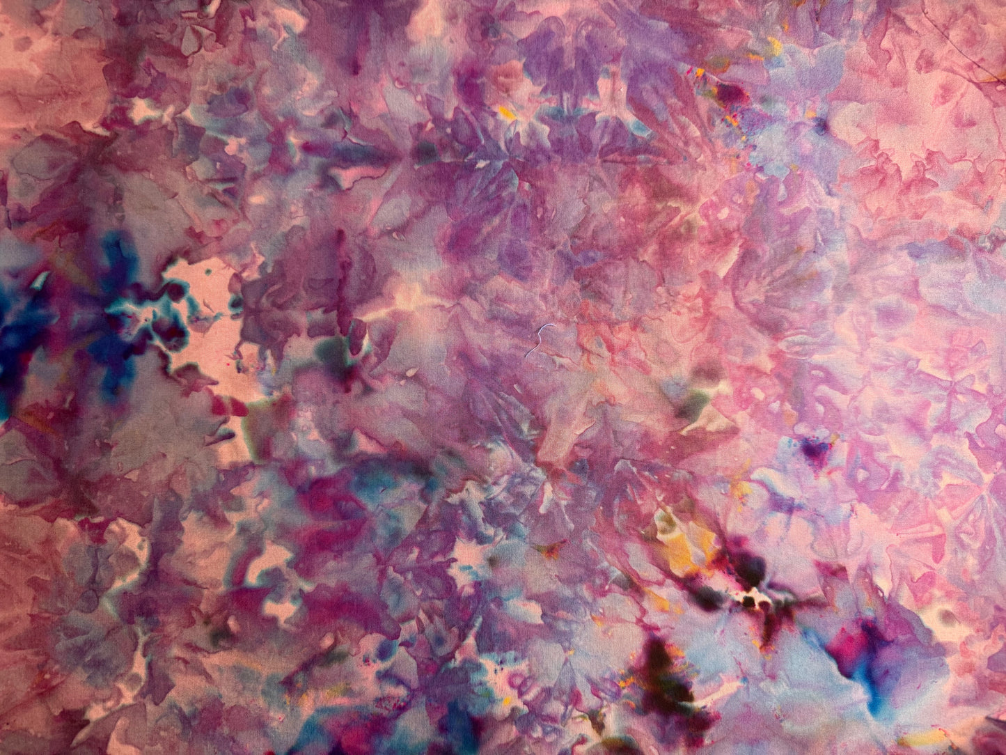 BLACK CHERRY - overdye on peach cotton base