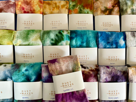 ice dyed tea towels NEW COLORS