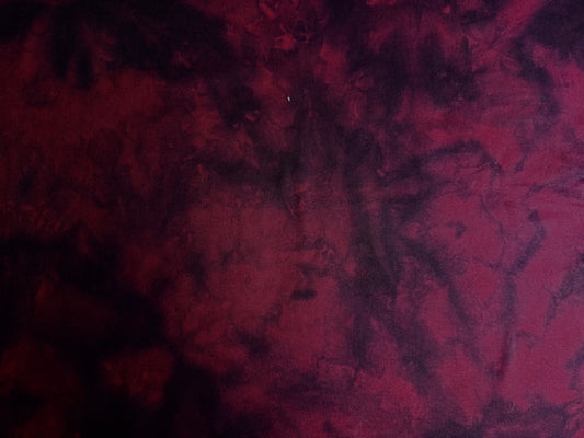 BLACK ROSE - Halloween overdye on maroon cotton base