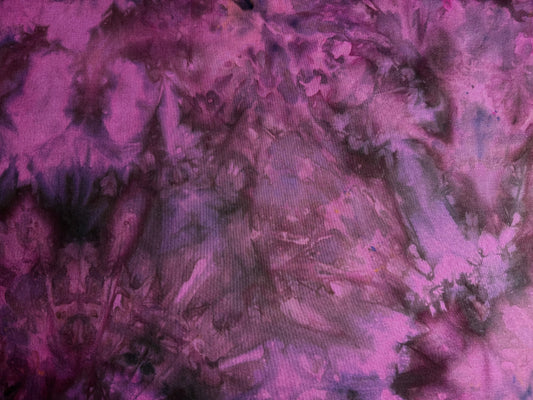 PRACTICAL MAGIC - Halloween overdye on fuschia cotton base