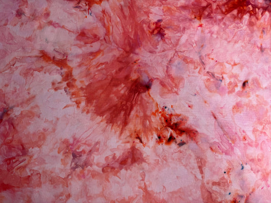 FOLKLORE - Halloween overdye on pastel pink cotton base