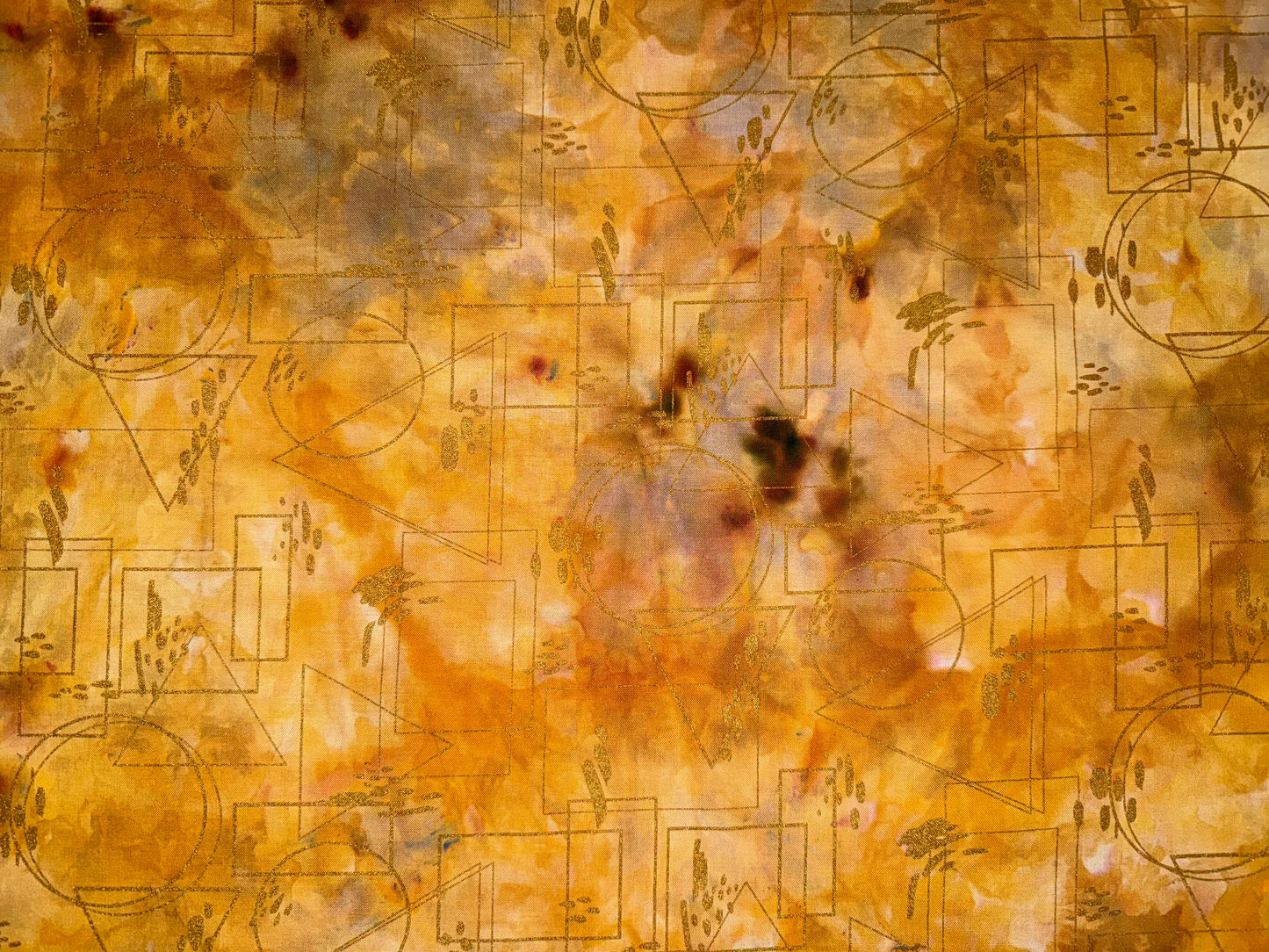 gold fall geo overdye - 4 colors