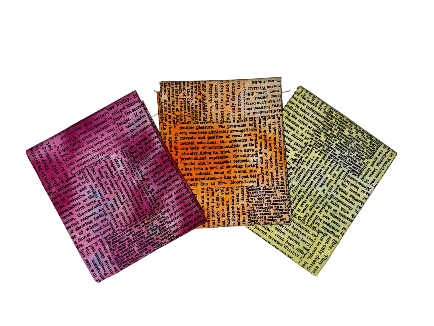 NEWSPRINT - overdye black print - 9 colors