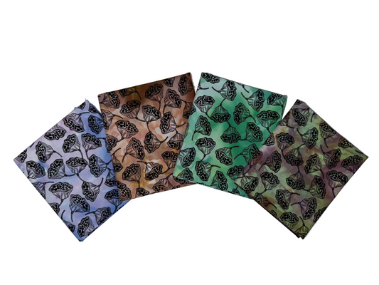 SEED PODS - overdye black print - FUNHOUSE COLLECTION - 4 colors