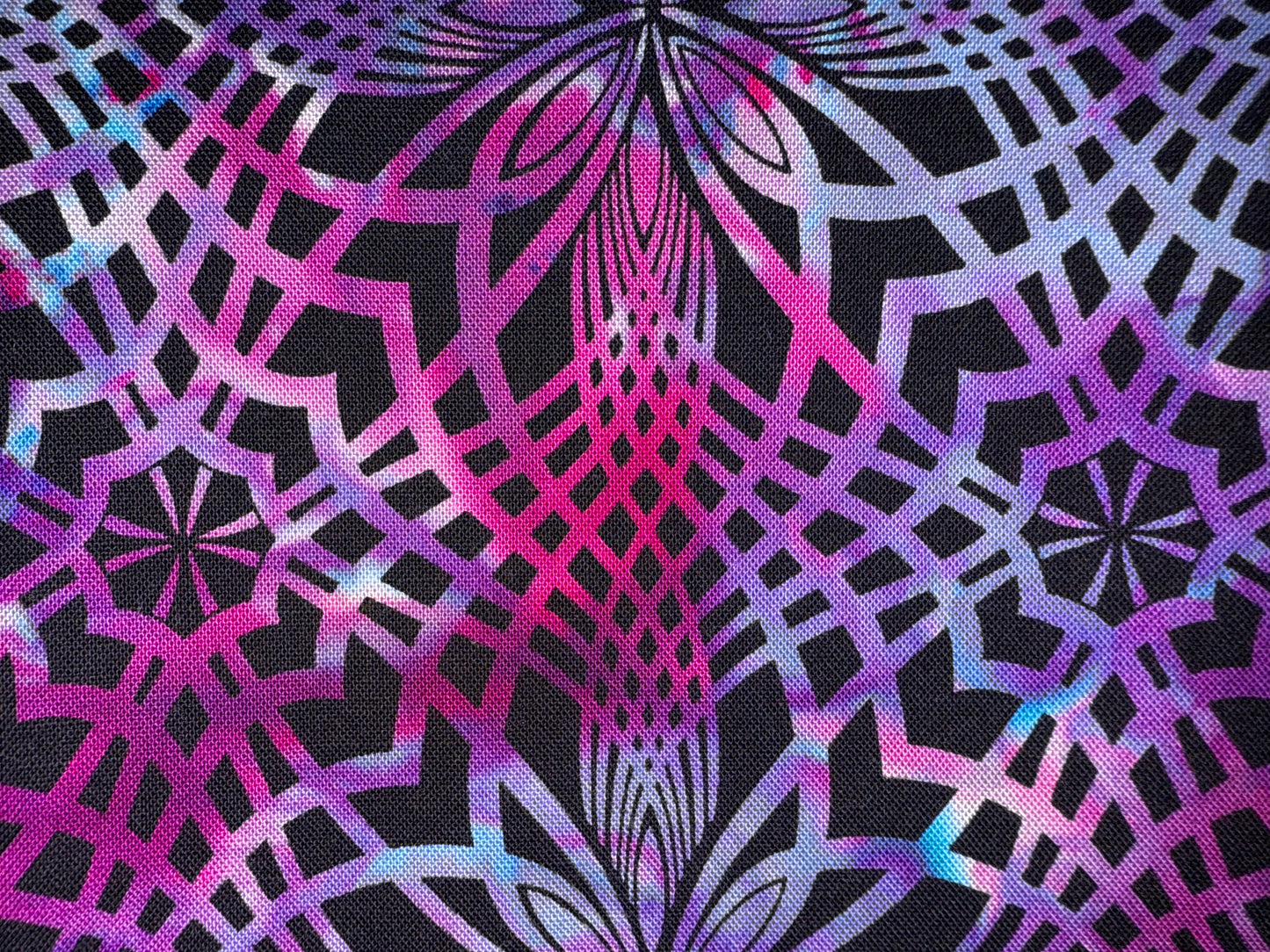 KALEIDOSCOPE - overdye black print - FUNHOUSE COLLECTION - 5 colors
