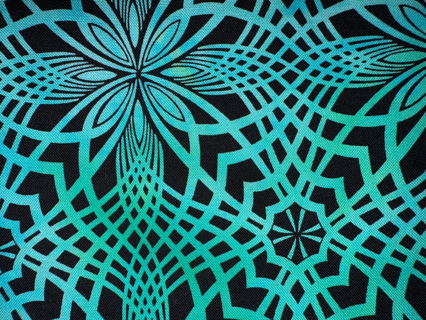 KALEIDOSCOPE - overdye black print - FUNHOUSE COLLECTION - 5 colors