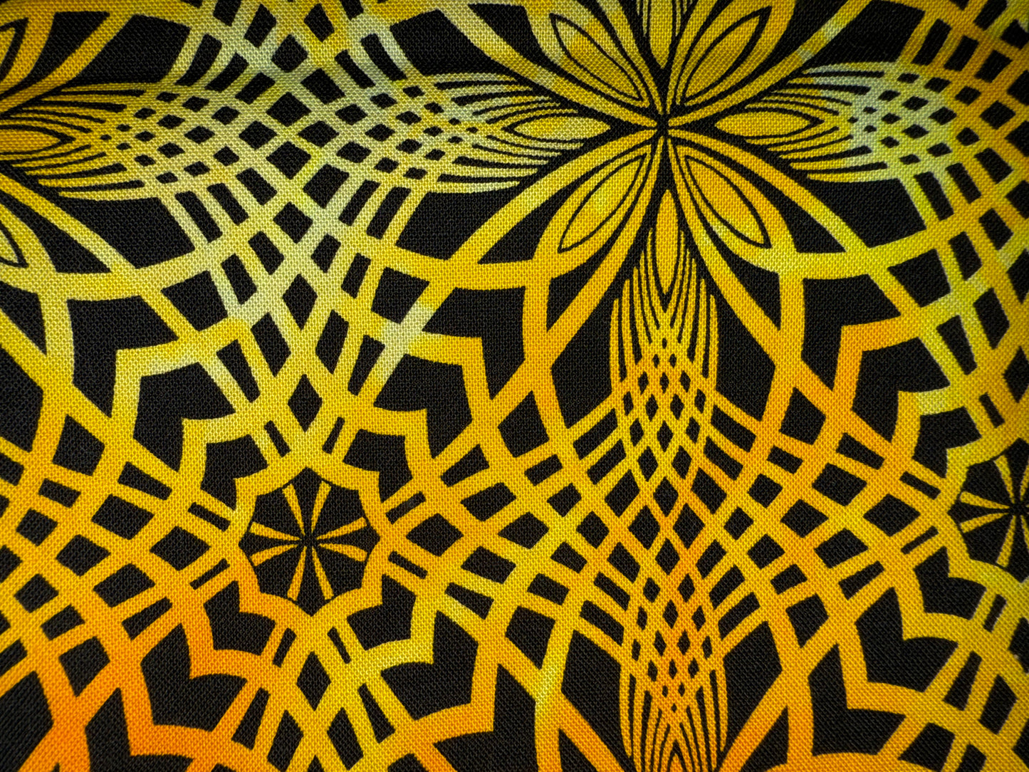KALEIDOSCOPE - overdye black print - FUNHOUSE COLLECTION - 5 colors