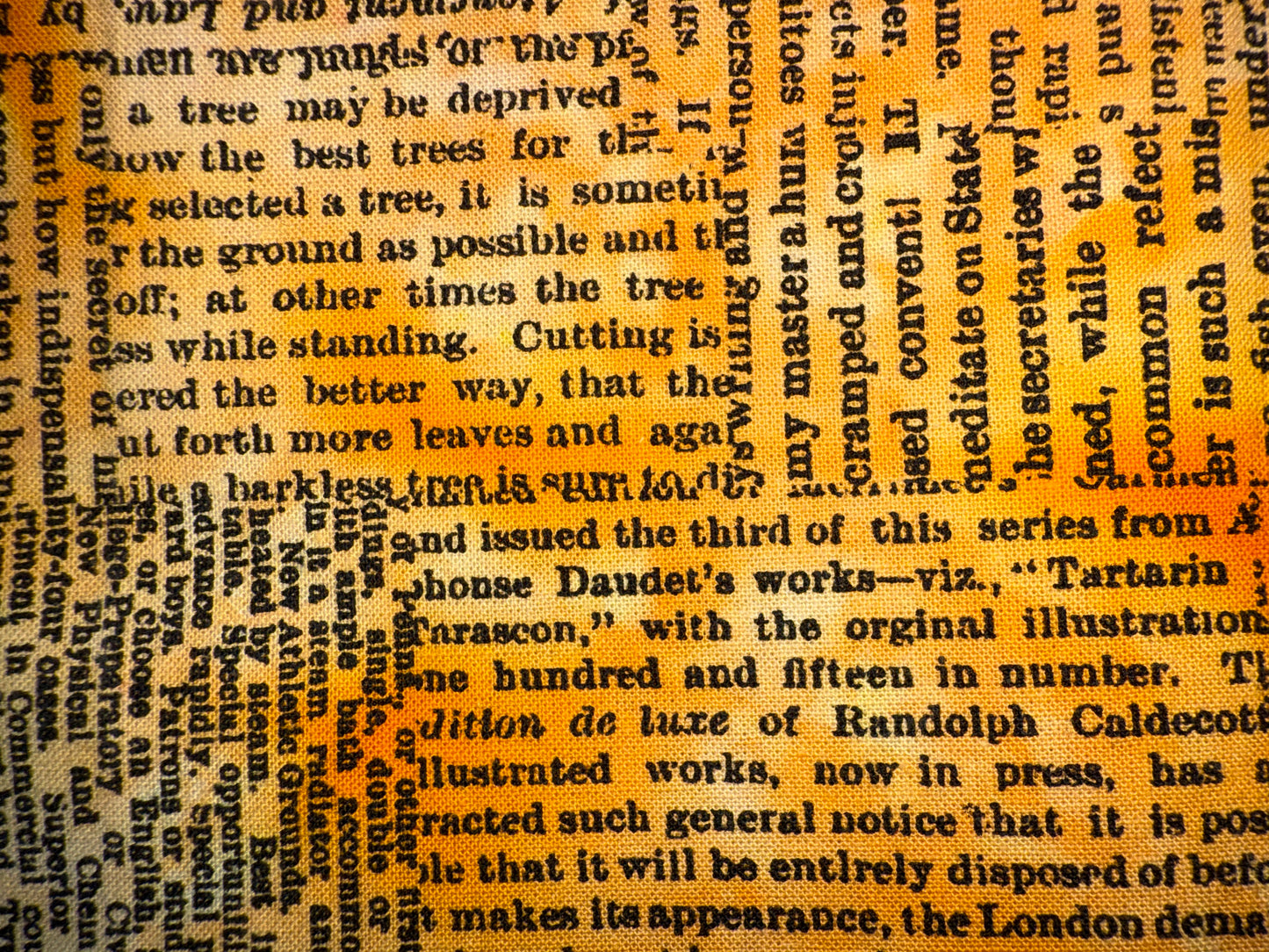 NEWSPRINT - overdye black print - 9 colors