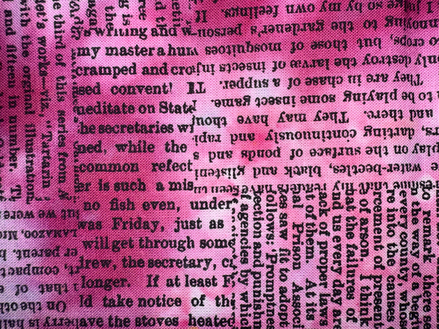 NEWSPRINT - overdye black print - 9 colors