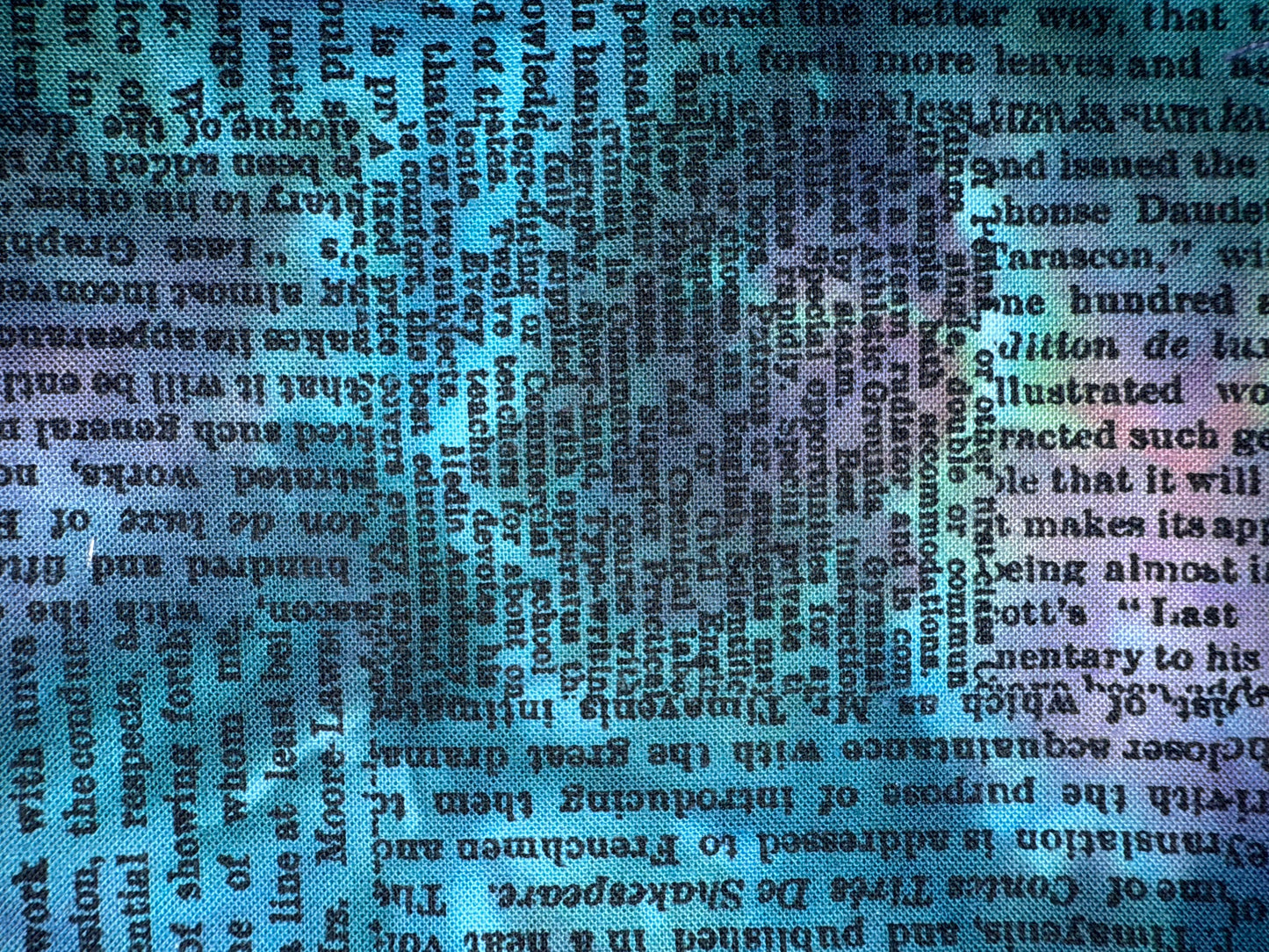 NEWSPRINT - overdye black print - 9 colors