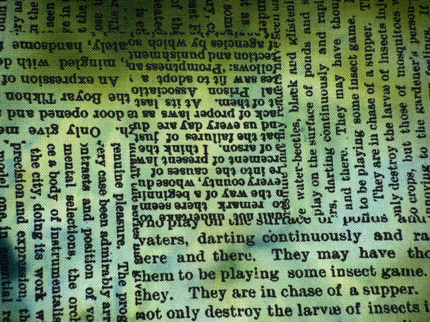 NEWSPRINT - overdye black print - 9 colors