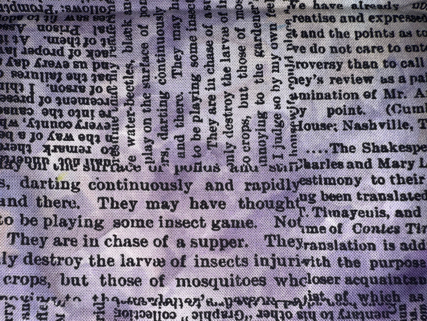 NEWSPRINT - overdye black print - 9 colors