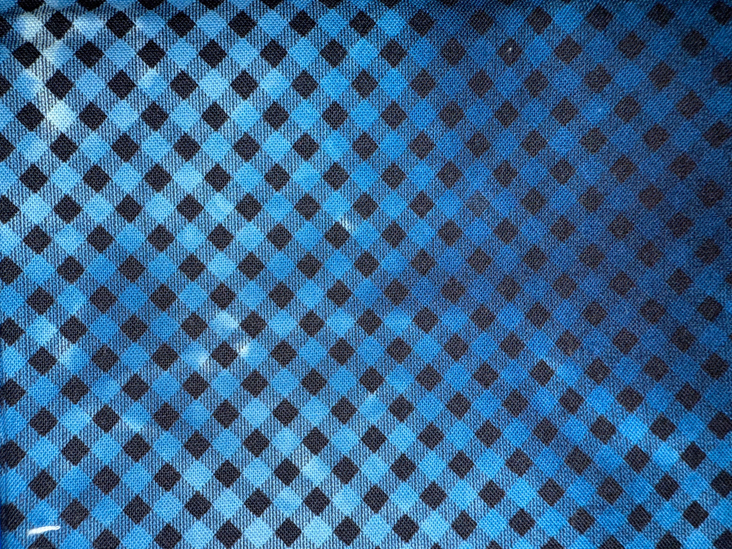 TINY GINHAM - overdye black print - FUNHOUSE COLLECTION - 3 colors