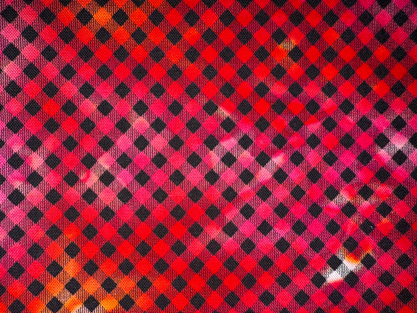 TINY GINHAM - overdye black print - FUNHOUSE COLLECTION - 3 colors