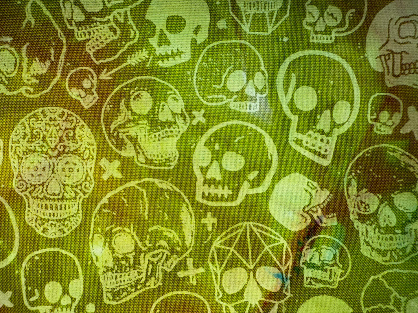 halloween skull overdye - 5 colors