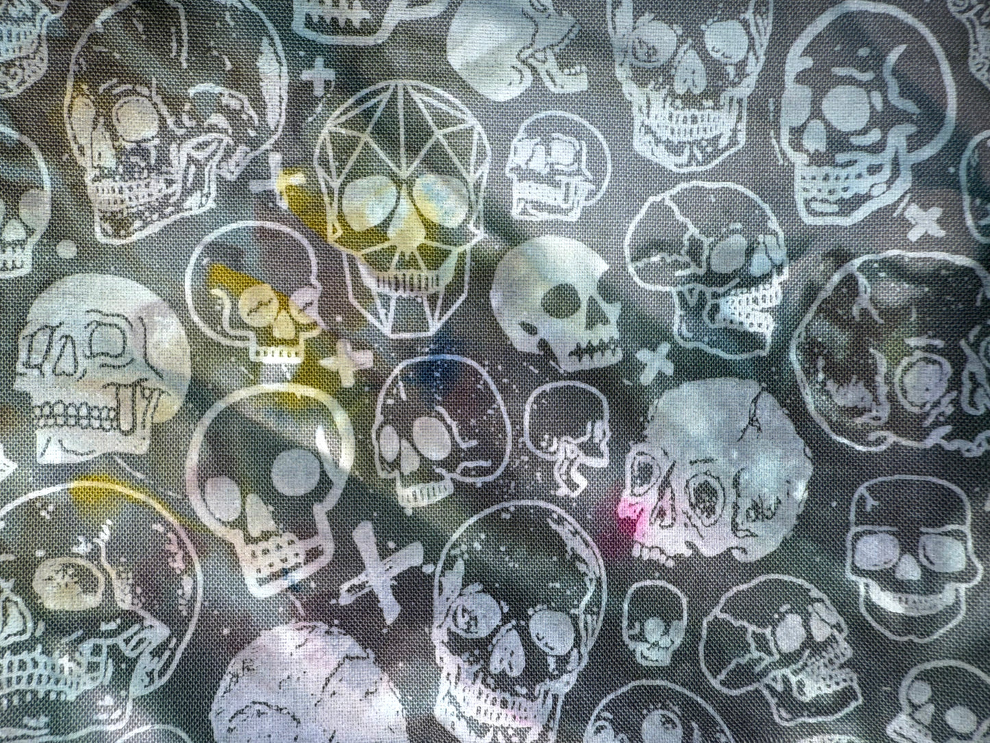 halloween skull overdye - 5 colors
