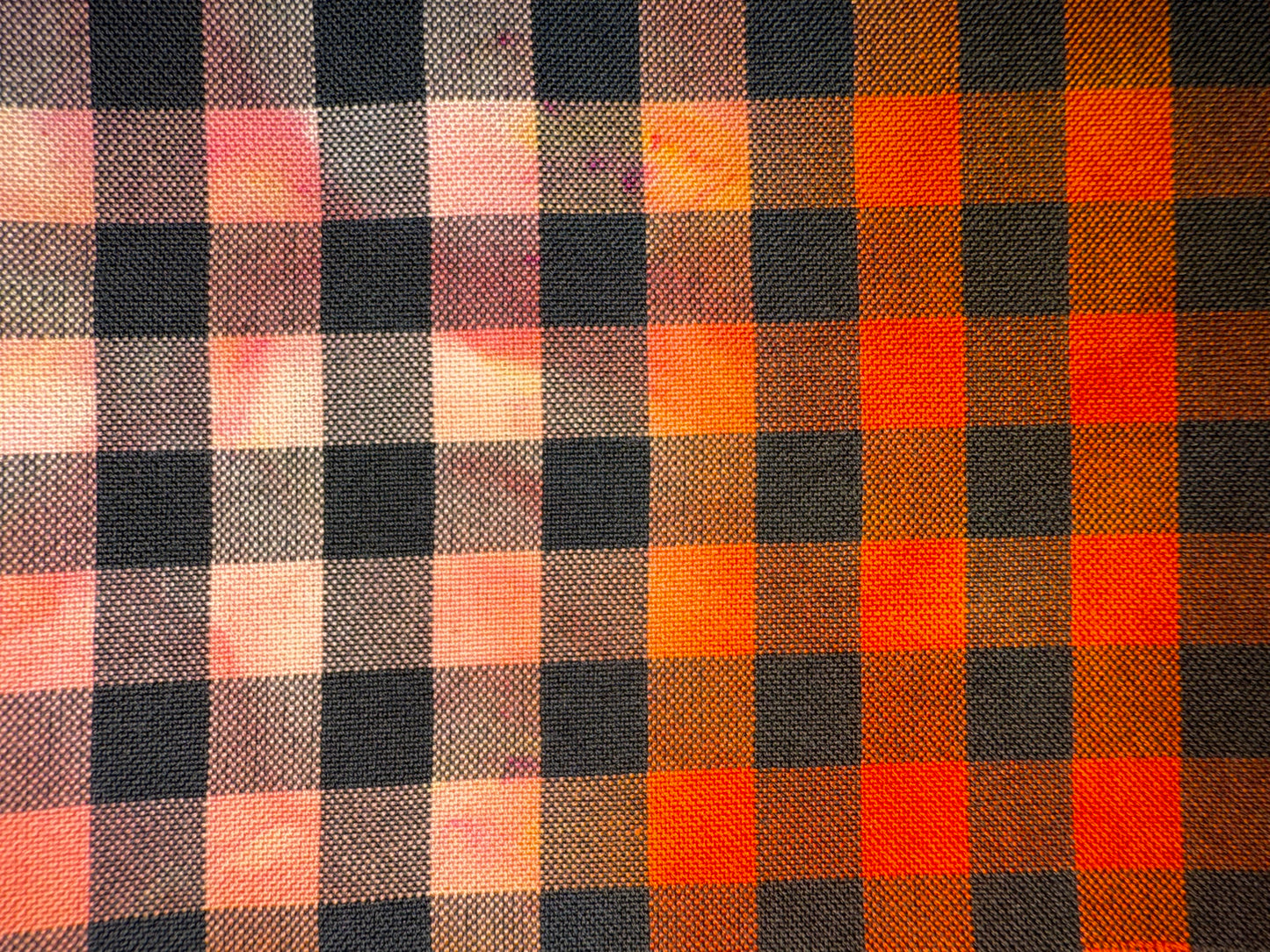 GINGHAM - overdye black print - 8 colors