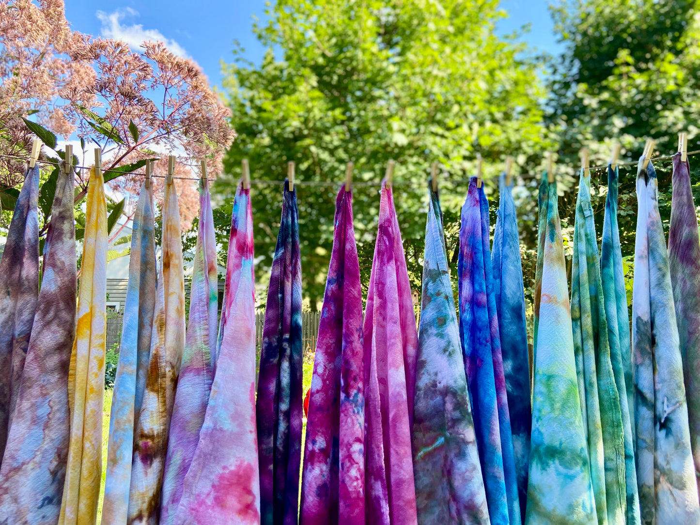 ice dyed tea towels - RESTOCK NEW COLORS!