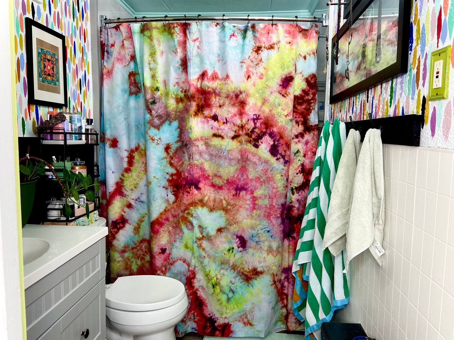 shower curtain - witch grass