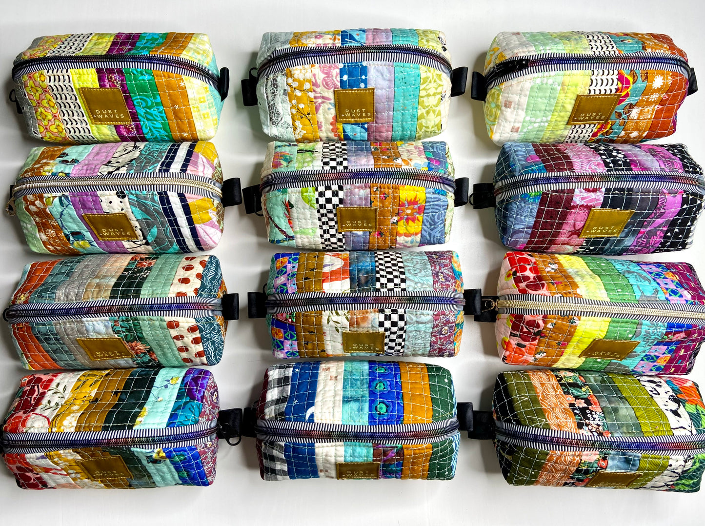 scrappy quilted baguettes
